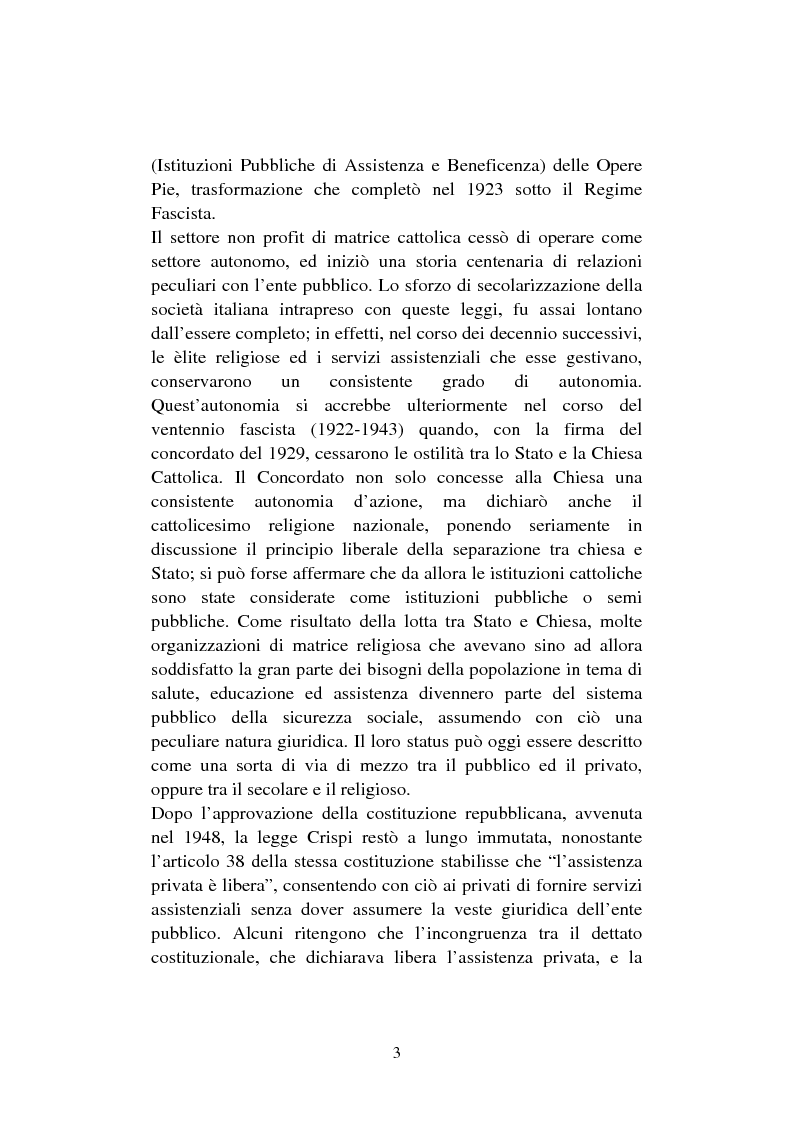 Anteprima della tesi: Le organizzazioni non profit. Il caso polisportiva Paolo Poggi, Pagina 5