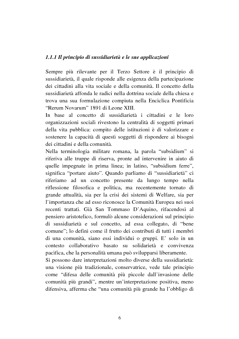 Anteprima della tesi: Le organizzazioni non profit. Il caso polisportiva Paolo Poggi, Pagina 8