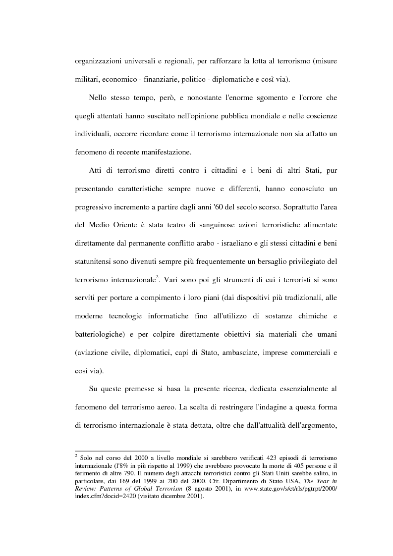 Anteprima della tesi: Il terrorismo aereo ed il diritto internazionale attuale, Pagina 2