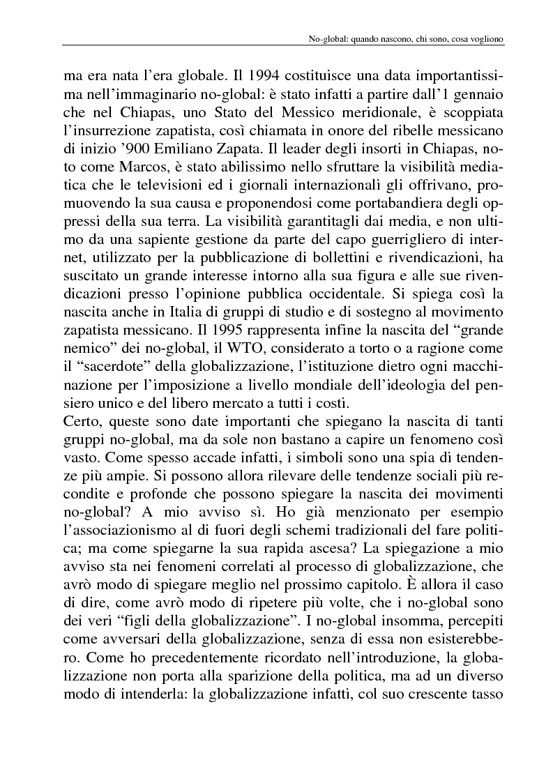 Anteprima della tesi: I movimenti no-global: natura, idee, evoluzione, Pagina 11
