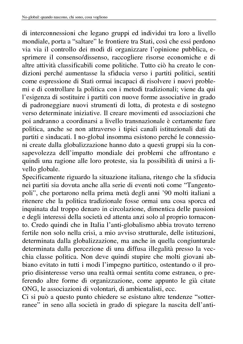 Anteprima della tesi: I movimenti no-global: natura, idee, evoluzione, Pagina 12