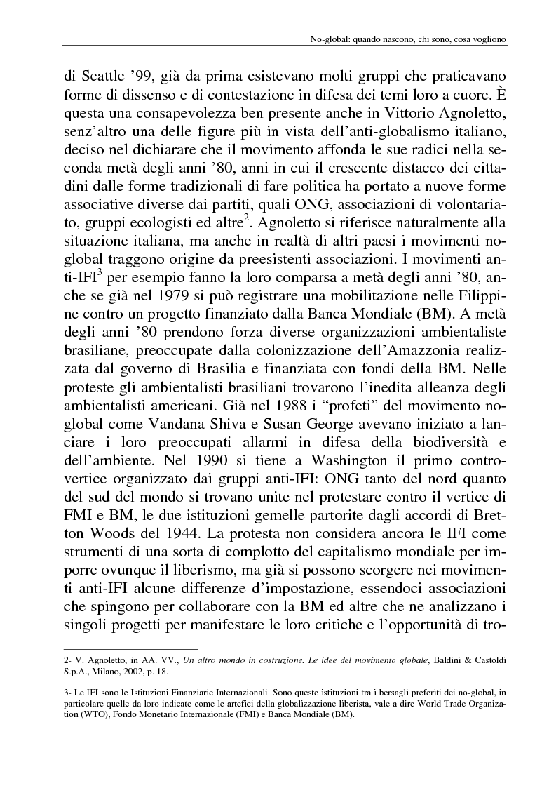 Anteprima della tesi: I movimenti no-global: natura, idee, evoluzione, Pagina 9