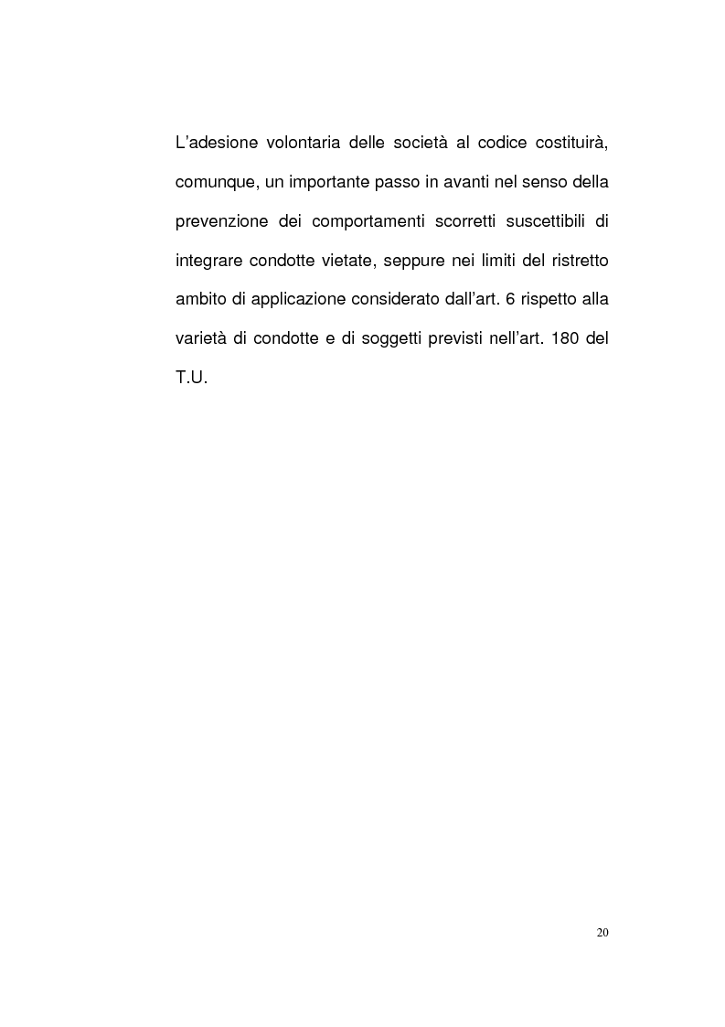 Anteprima della tesi: Nuovi profili del reato di insider trading, Pagina 20