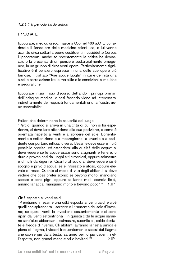Anteprima della tesi: Potenzialità e limiti del calcestruzzo cellulare autoclavato secondo i criteri di sostenibilità ambientale e di eco-efficienza del prodotto, Pagina 11