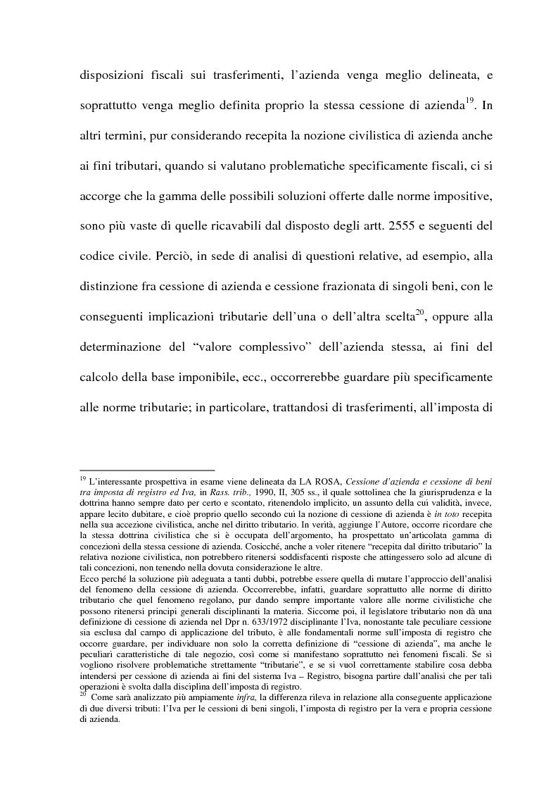 Anteprima della tesi: La cessione di azienda nel diritto tributario, Pagina 11
