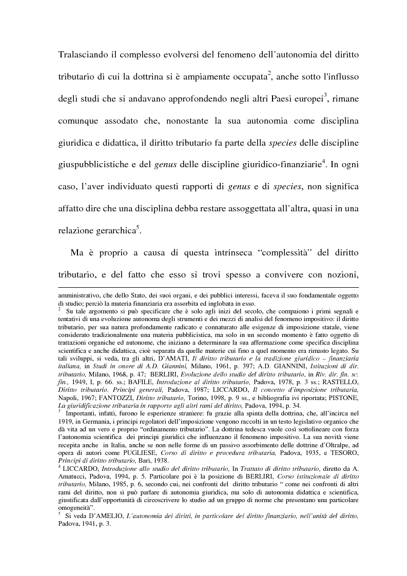 Anteprima della tesi: La cessione di azienda nel diritto tributario, Pagina 3