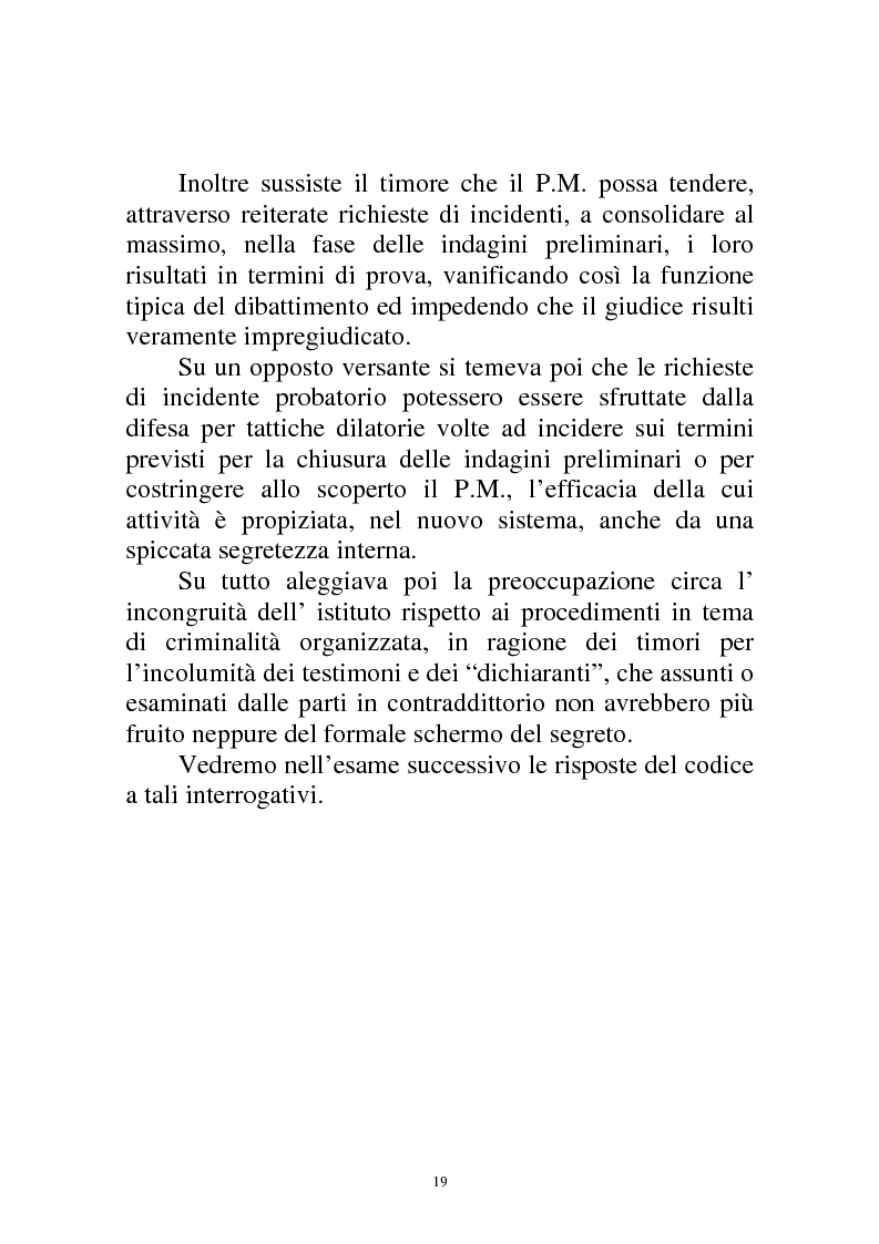 Anteprima della tesi: L'incidente probatorio, Pagina 14