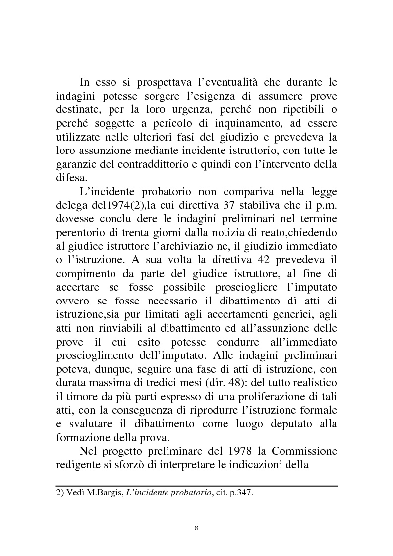 Anteprima della tesi: L'incidente probatorio, Pagina 3