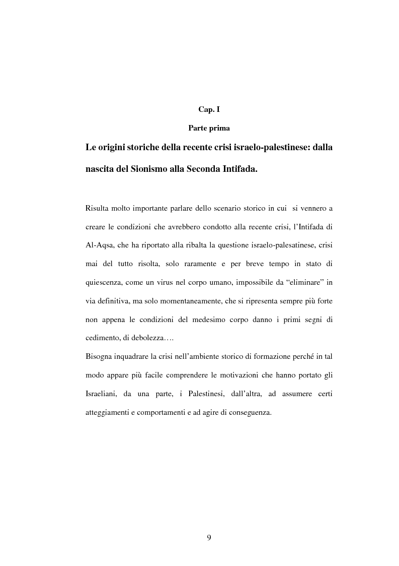 Anteprima della tesi: I recenti sviluppi della crisi israelo-palestinese alla luce del diritto internazionale, Pagina 4