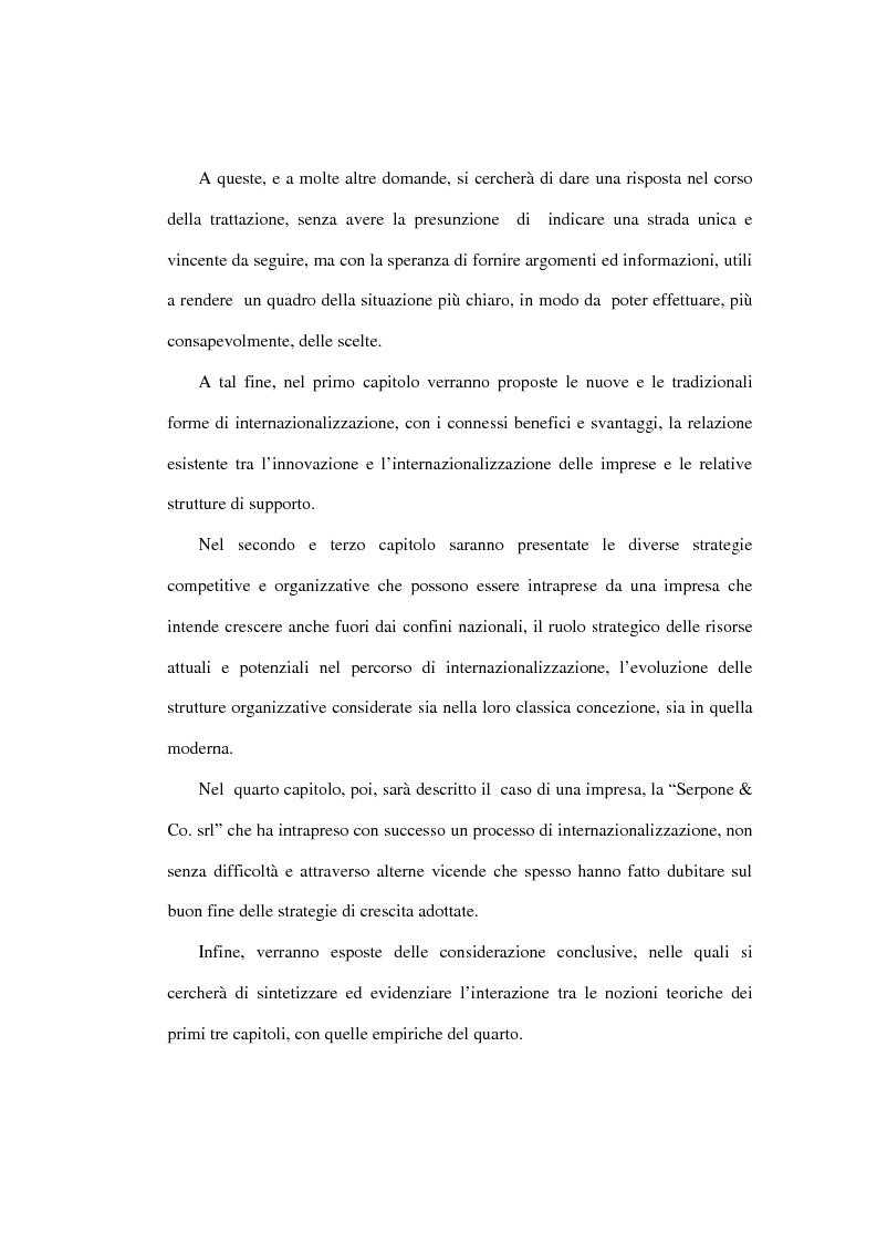 Anteprima della tesi: Dinamiche competitive e processi di internazionalizzazione. Il caso Serpone, Pagina 2