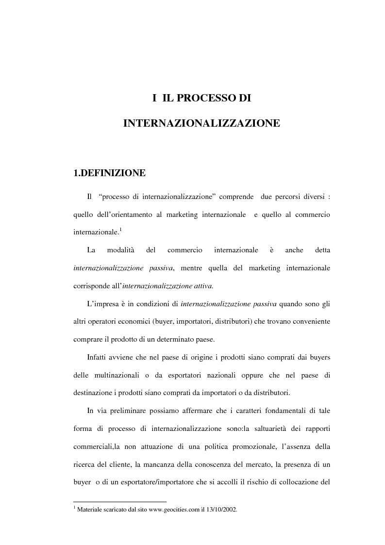 Anteprima della tesi: Dinamiche competitive e processi di internazionalizzazione. Il caso Serpone, Pagina 3