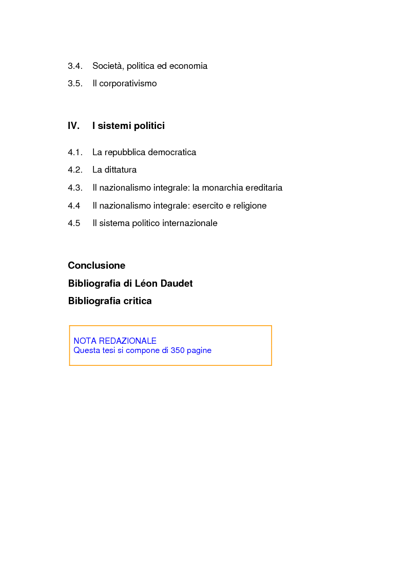 Indice della tesi: Lèon Daudet: nazionalismo integrale e polemica antidemocratica, Pagina 2