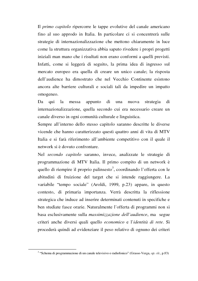 Anteprima della tesi: MTV Italia: strategie di coinvolgimento dei giovani glocali, Pagina 3
