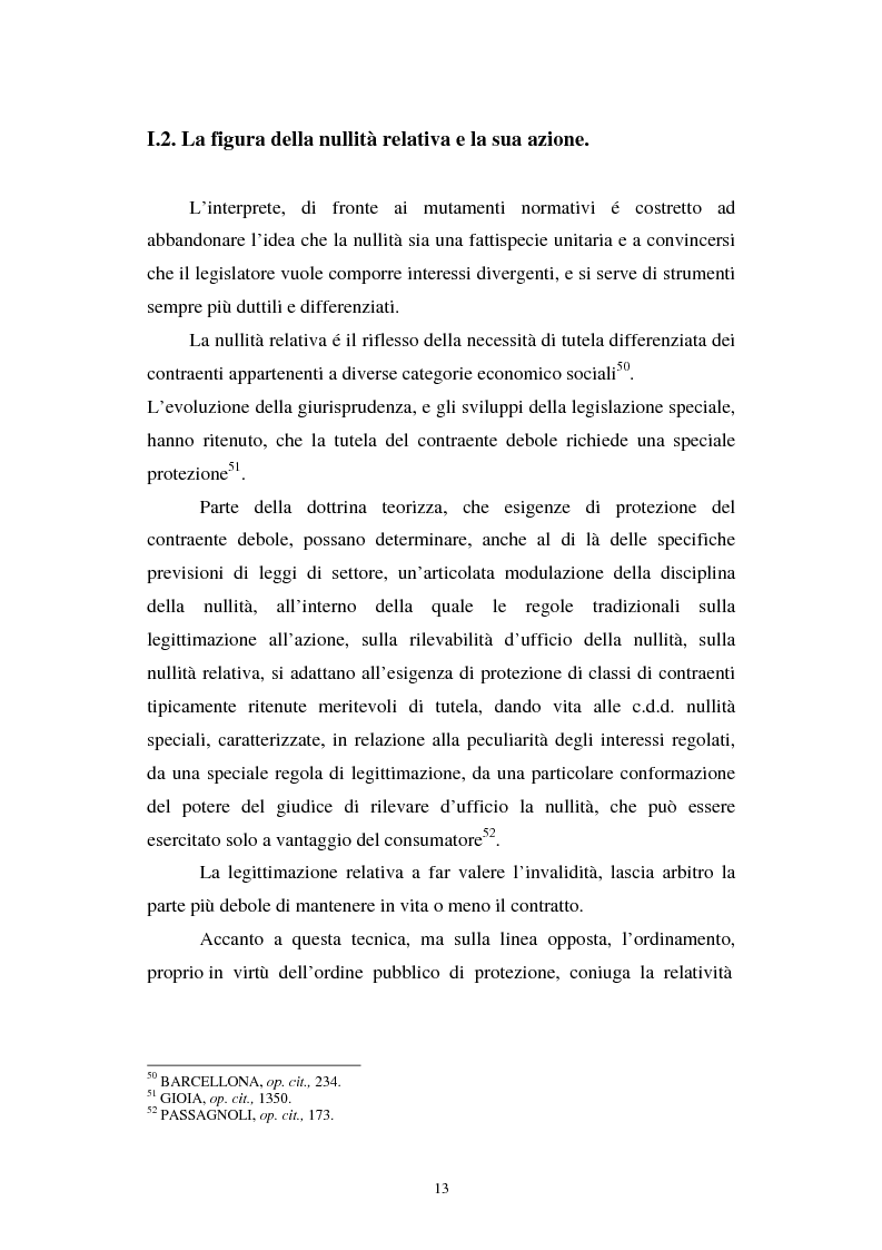 Anteprima della tesi: La nullità relativa, Pagina 13