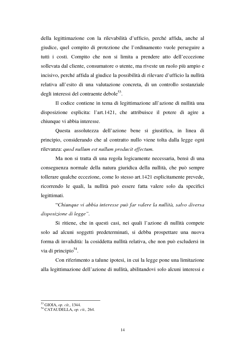 Anteprima della tesi: La nullità relativa, Pagina 14