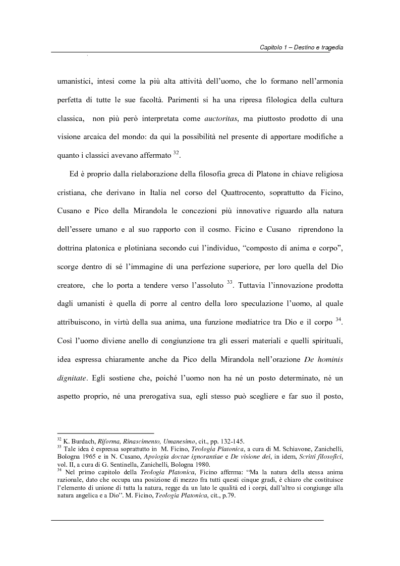 Anteprima della tesi: Antiche e moderne idee di destino nella tragedia elisabettiana e giacomiana con particolare riferimento all’opera di John Webster, Pagina 12