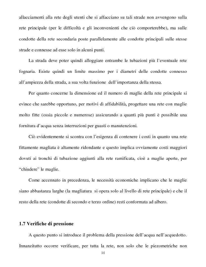 Anteprima della tesi: Calcolo delle reti idrauliche in pressione mediante una tecnica mista algoritmi genetici / metodo Gauss-Newton, Pagina 12