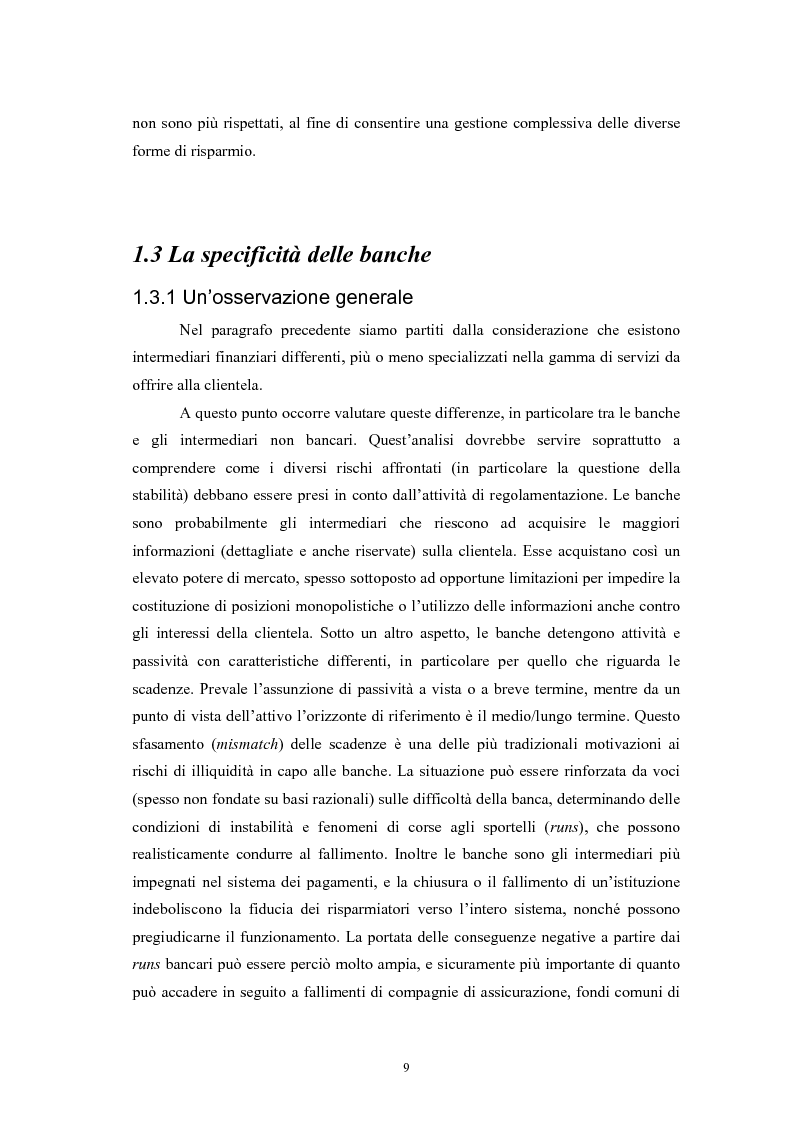 Anteprima della tesi: Controlli di vigilanza e sviluppo dei conglomerati finanziari, Pagina 8