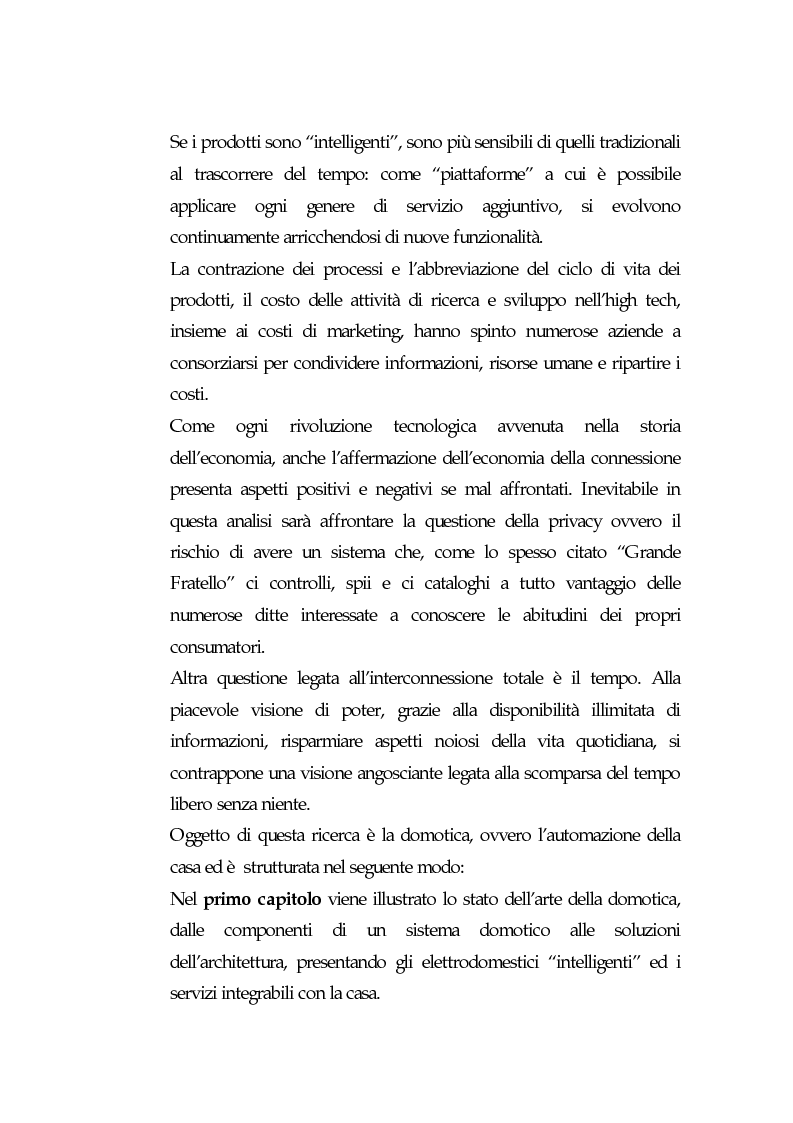 Anteprima della tesi: Domotica: prospettive di diffusione e impatti di una possibile rivoluzione e il punto di vista delle aziende, Pagina 3