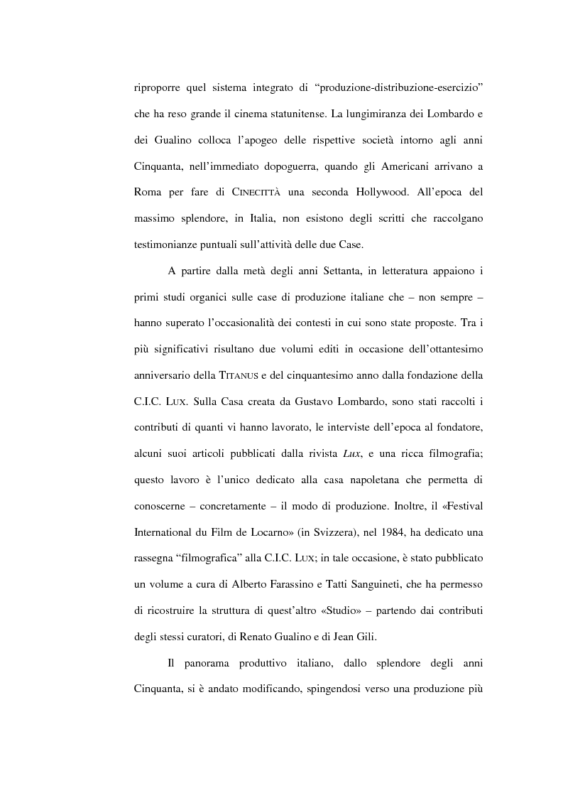 Anteprima della tesi: Lontano da Hollywood: il caso Fandango. Un modo di produzione del cinema italiano., Pagina 2