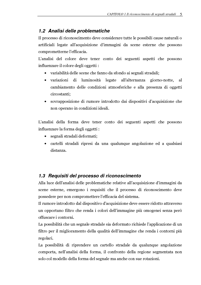 Anteprima della tesi: Realizzazione di un sistema automatico per il riconoscimento in tempo reale di segnali stradali. Implementazione del classificatore su FPGA, Pagina 8