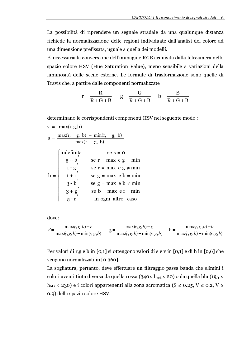 Anteprima della tesi: Realizzazione di un sistema automatico per il riconoscimento in tempo reale di segnali stradali. Implementazione del classificatore su FPGA, Pagina 9