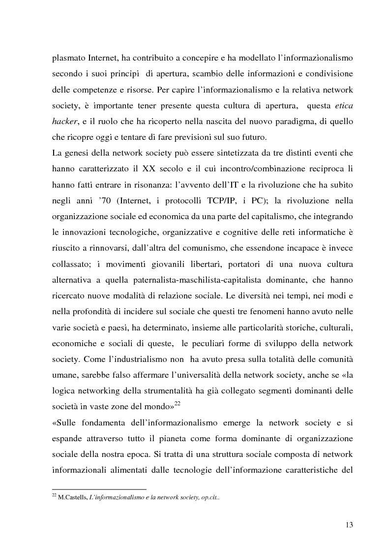 Anteprima della tesi: Il Peer-to-Peer e la rivoluzione della network society, Pagina 12