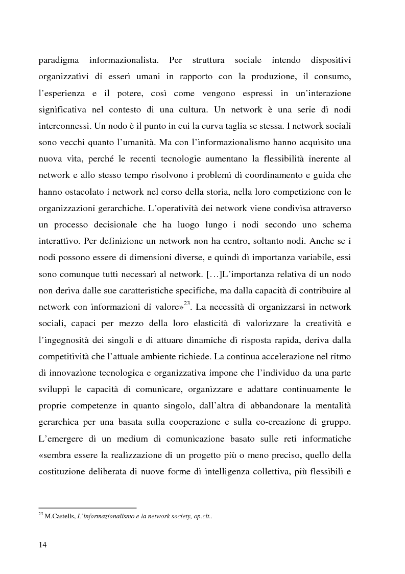 Anteprima della tesi: Il Peer-to-Peer e la rivoluzione della network society, Pagina 13