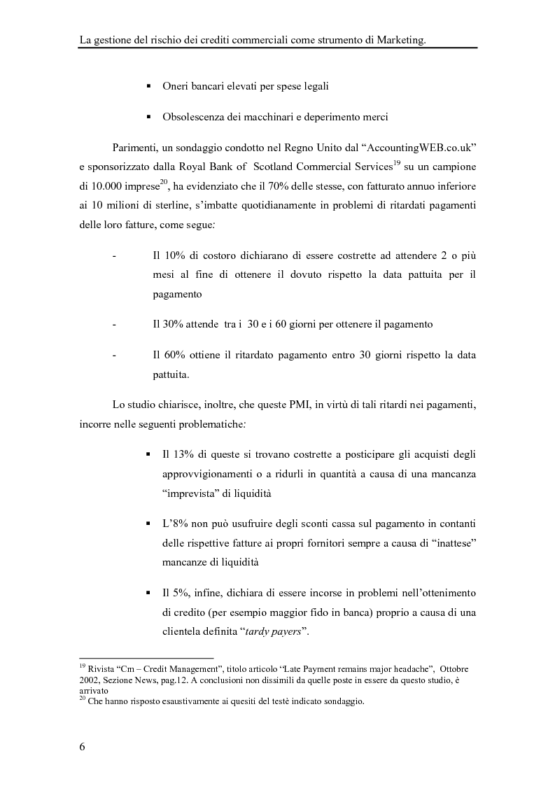 Anteprima della tesi: La gestione del rischio dei crediti commerciali come strumento di marketing delle imprese industriali, Pagina 11