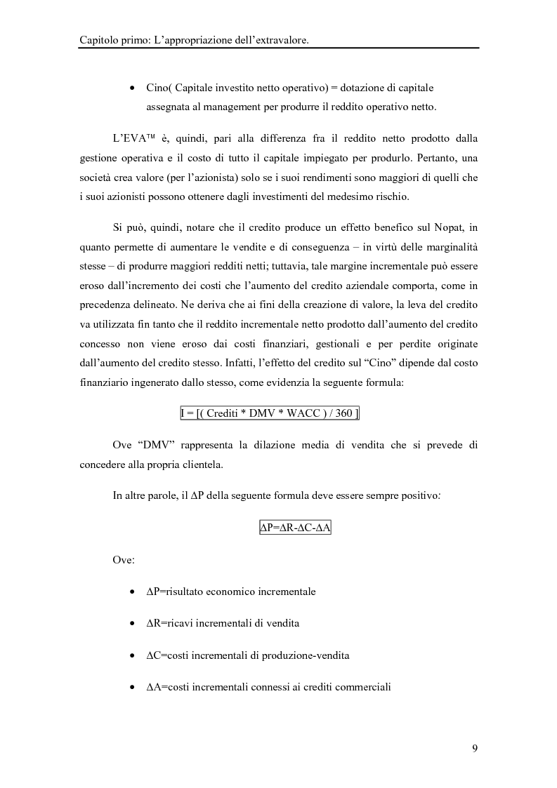 Anteprima della tesi: La gestione del rischio dei crediti commerciali come strumento di marketing delle imprese industriali, Pagina 14