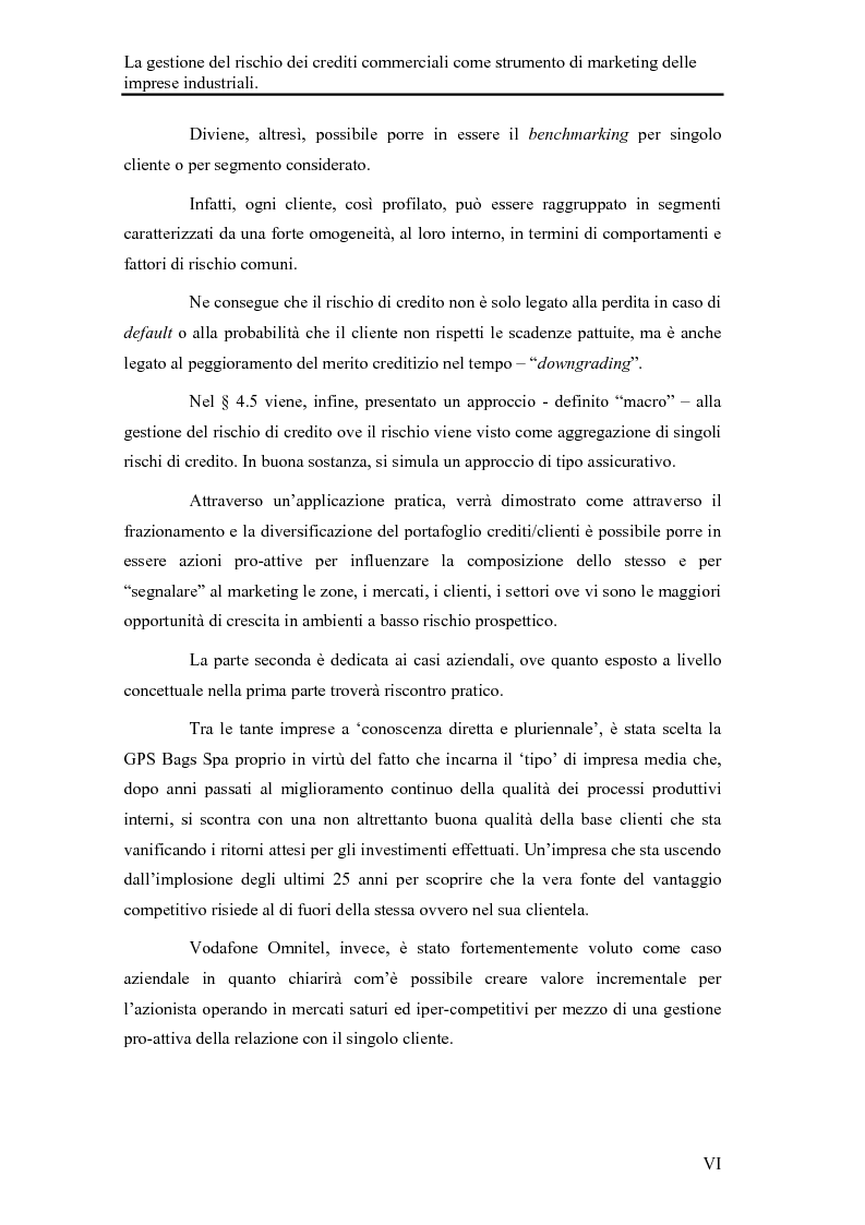 Anteprima della tesi: La gestione del rischio dei crediti commerciali come strumento di marketing delle imprese industriali, Pagina 4
