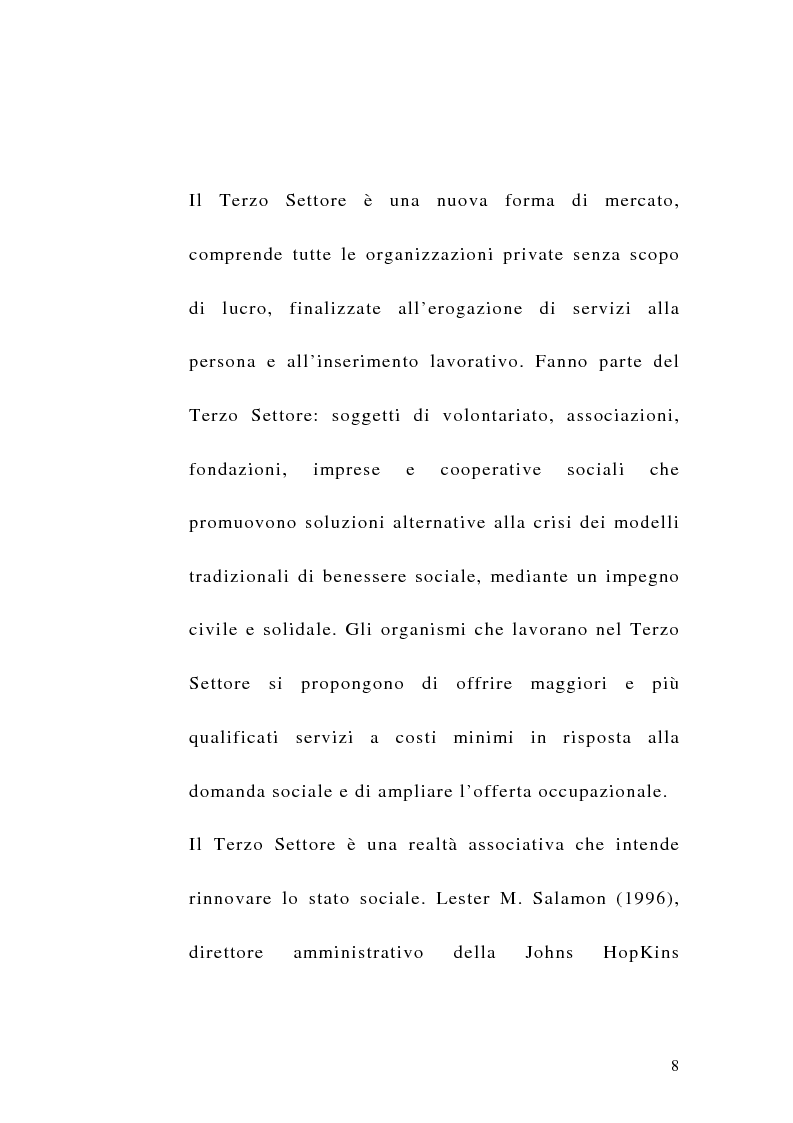 Anteprima della tesi: La sfida del terzo settore tra stato e mercato, Pagina 6