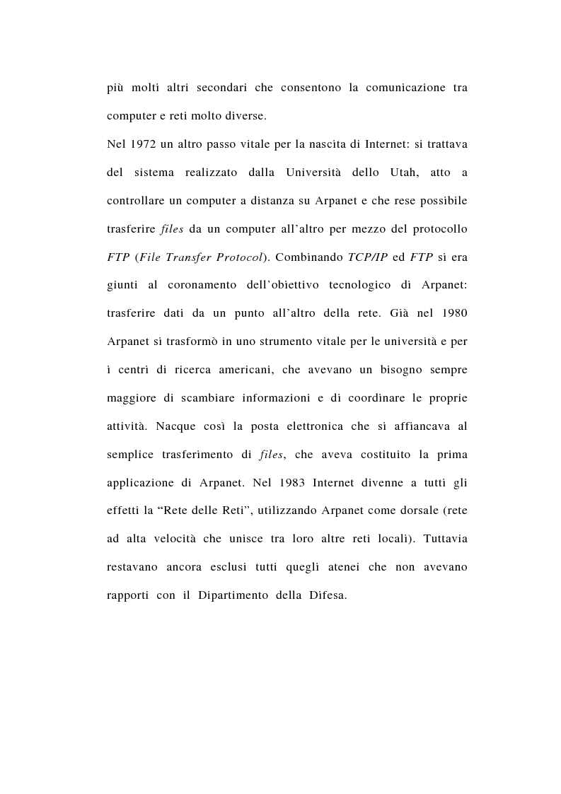 Anteprima della tesi: I rapporti tra file-sharing e diritto d'autore: aspetti nazionali ed internazionali, Pagina 15