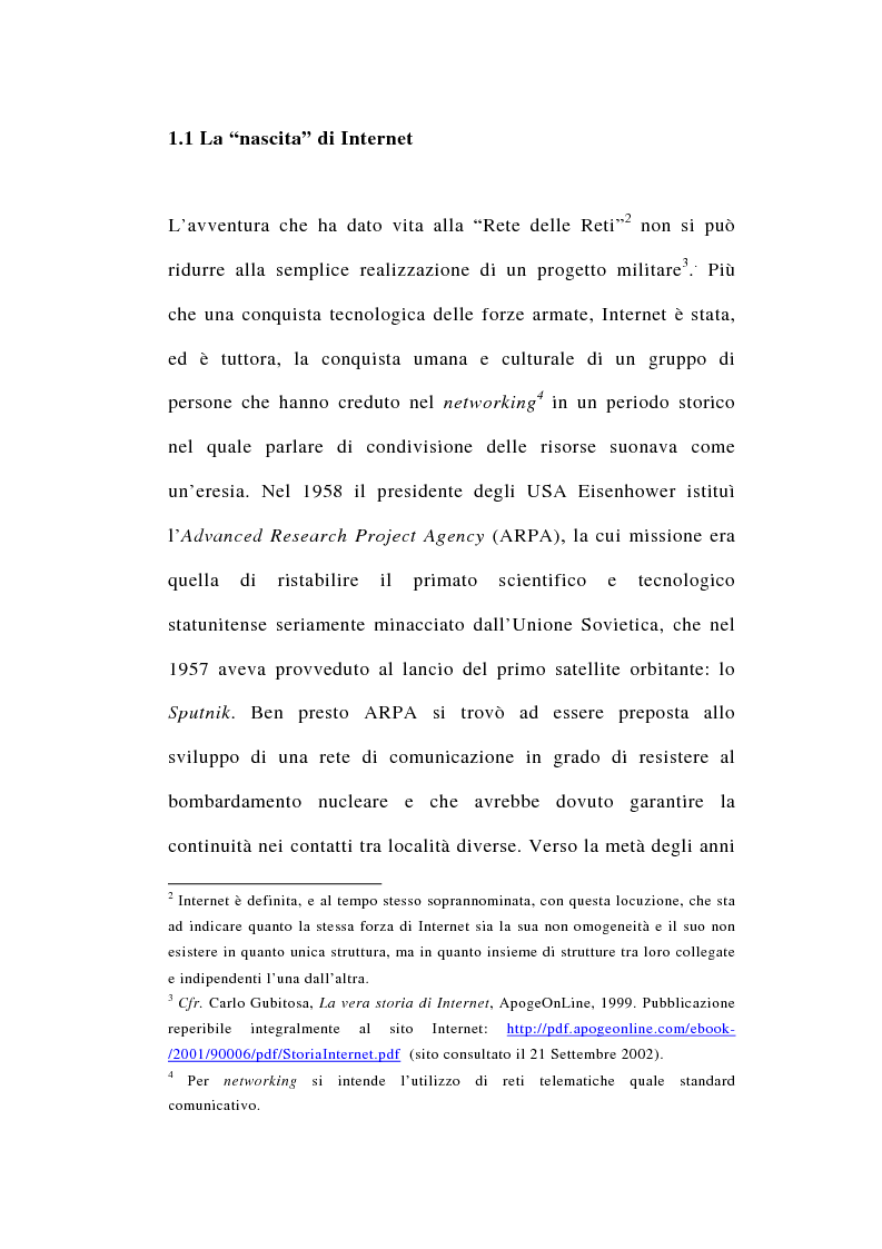 Anteprima della tesi: I rapporti tra file-sharing e diritto d'autore: aspetti nazionali ed internazionali, Pagina 8