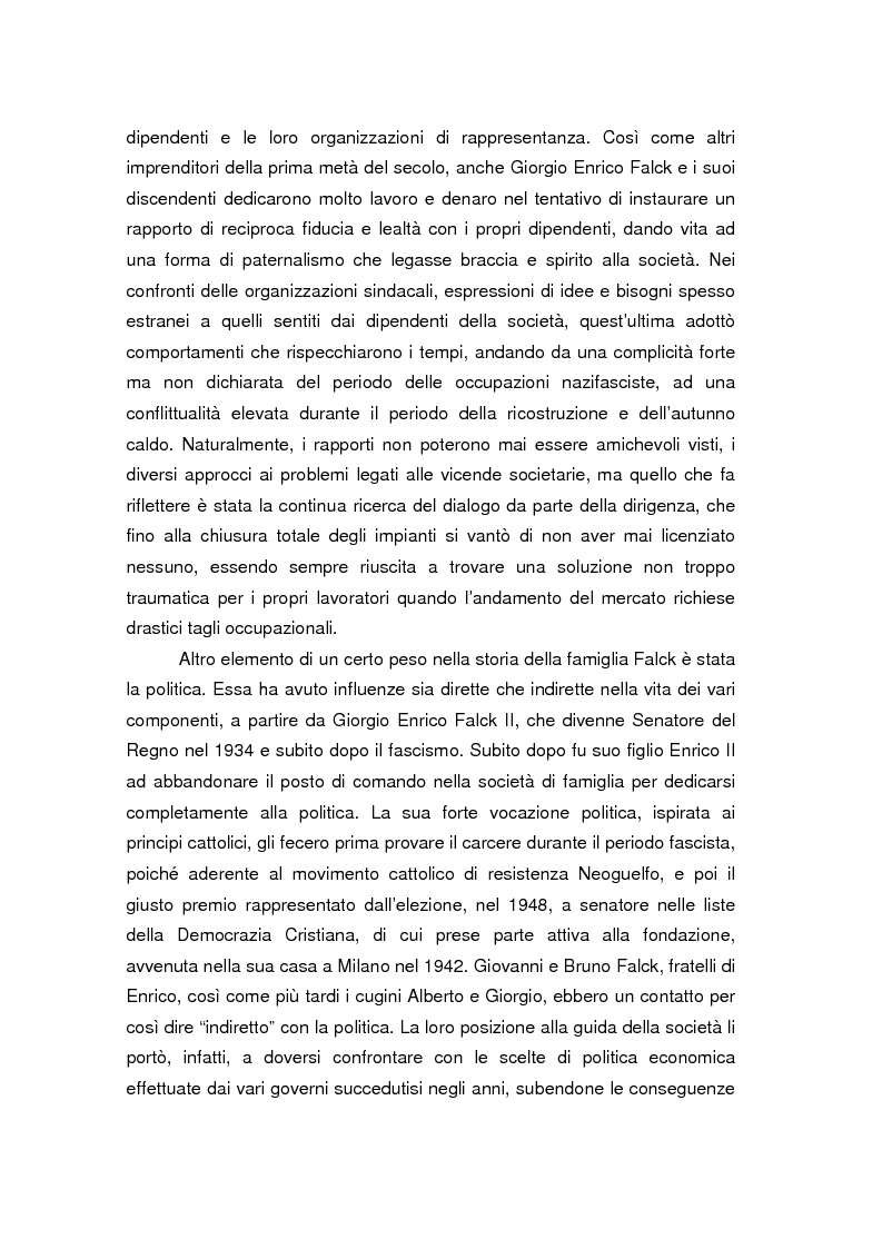 Anteprima della tesi: Quando l'acciaio è un affare di famiglia. Storia dei Falck, Pagina 3