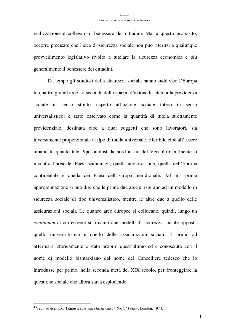 Anteprima della tesi: La previdenza complementare nei sistemi di sicurezza sociale europei, Pagina 11