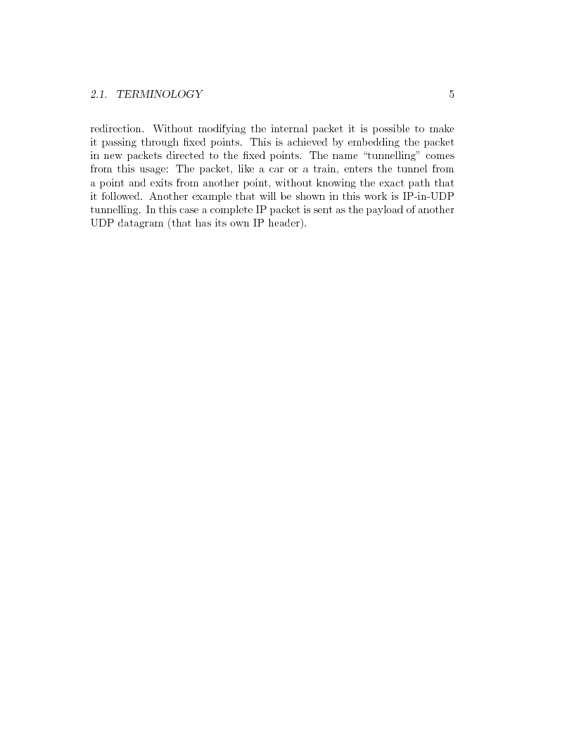 Anteprima della tesi: IP Mobility Support for Virtual Private Networks, Pagina 5