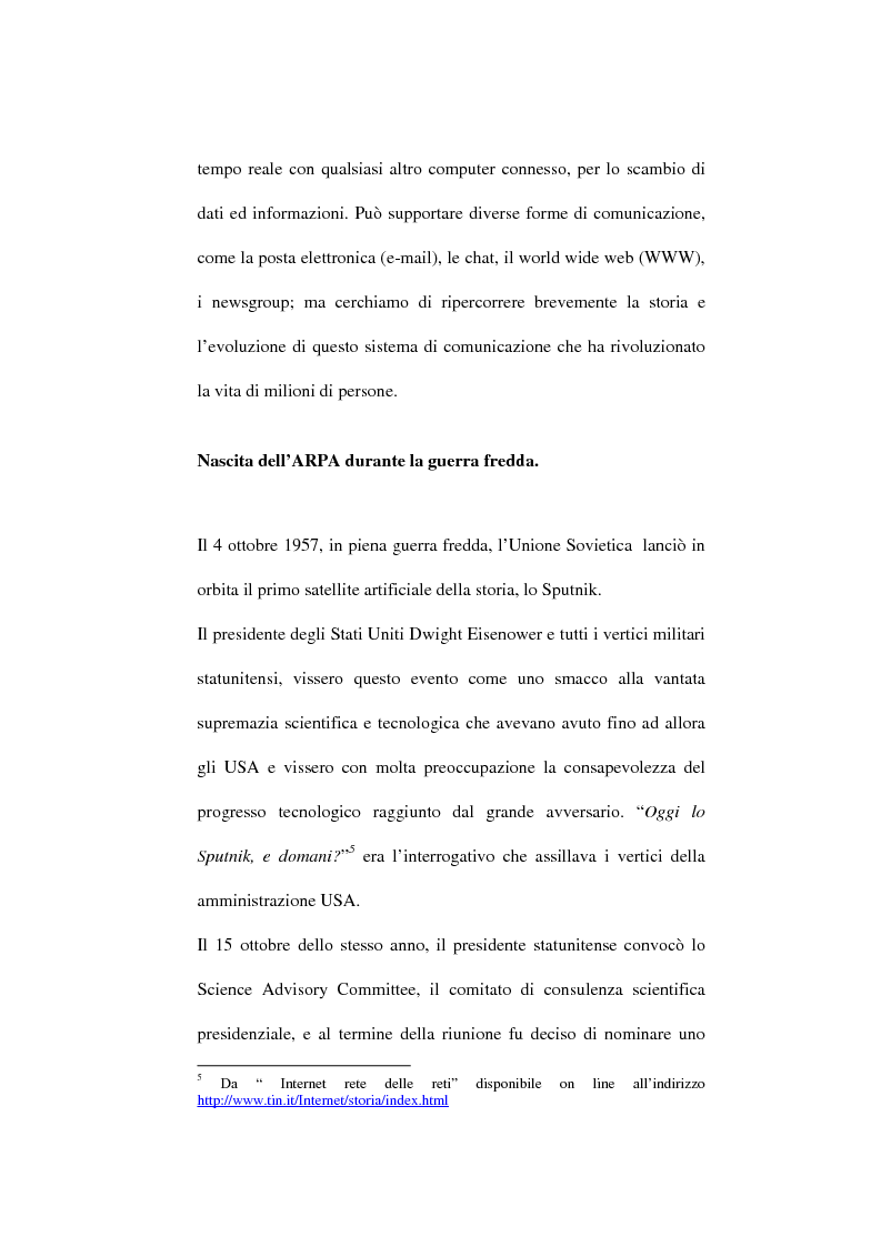 Anteprima della tesi: Internet e la pubblica amministrazione. Problematiche e norme senza confini?, Pagina 8