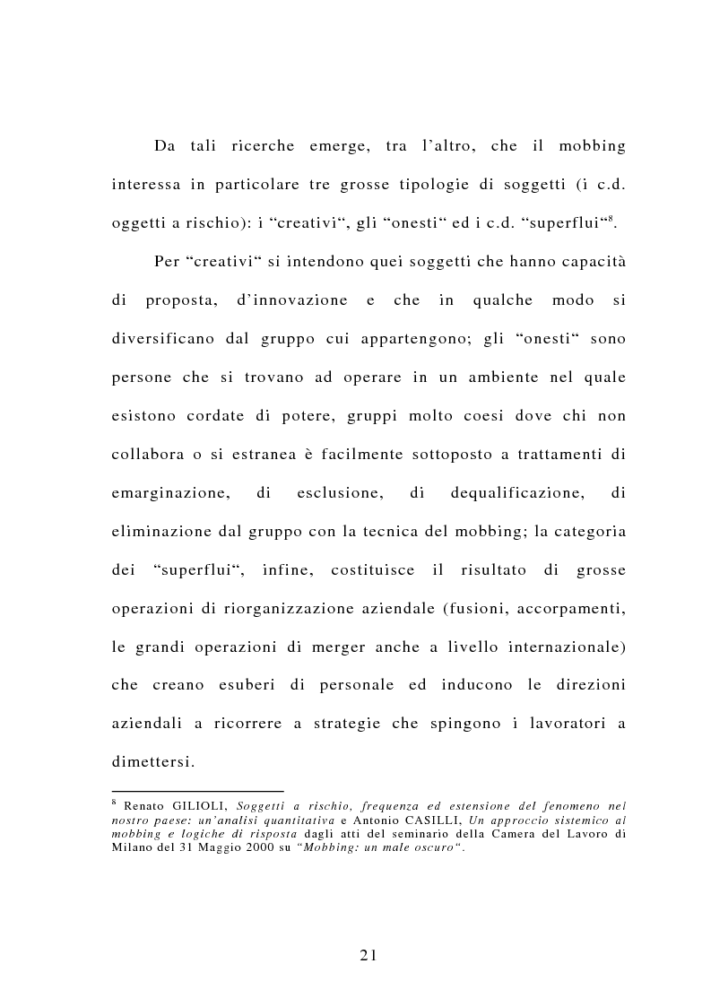 Anteprima della tesi: Il mobbing, Pagina 15