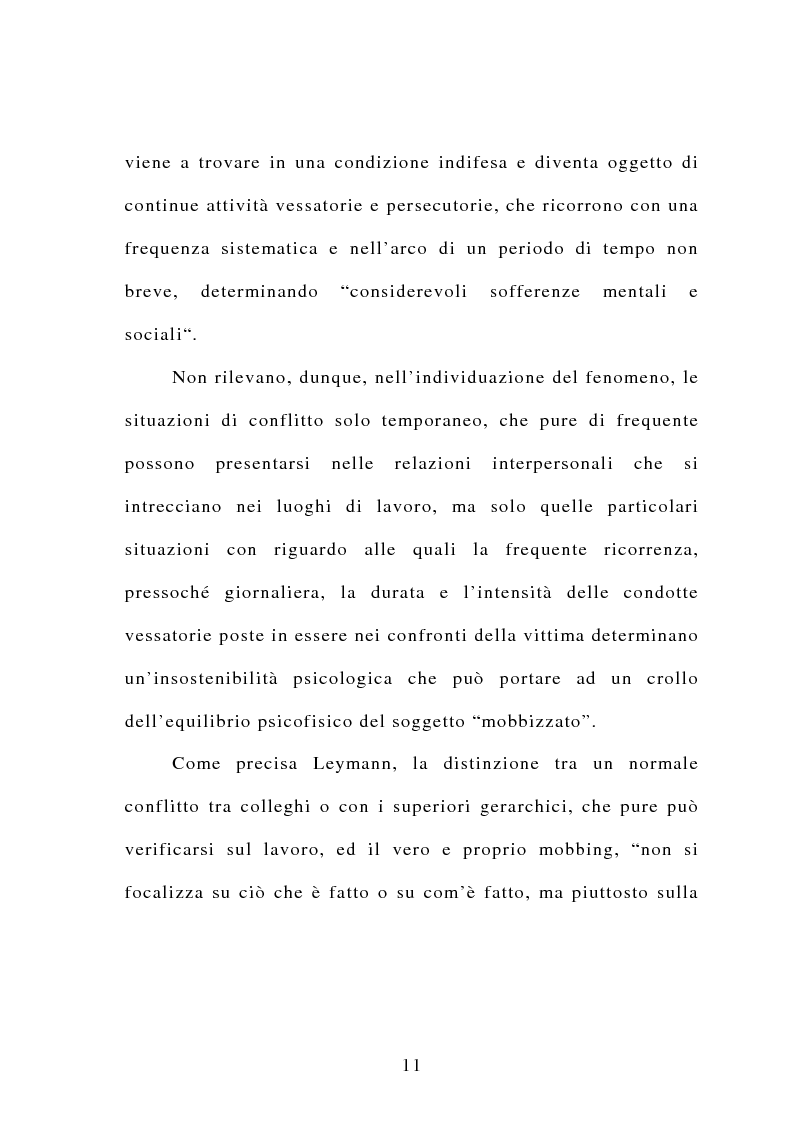 Anteprima della tesi: Il mobbing, Pagina 5