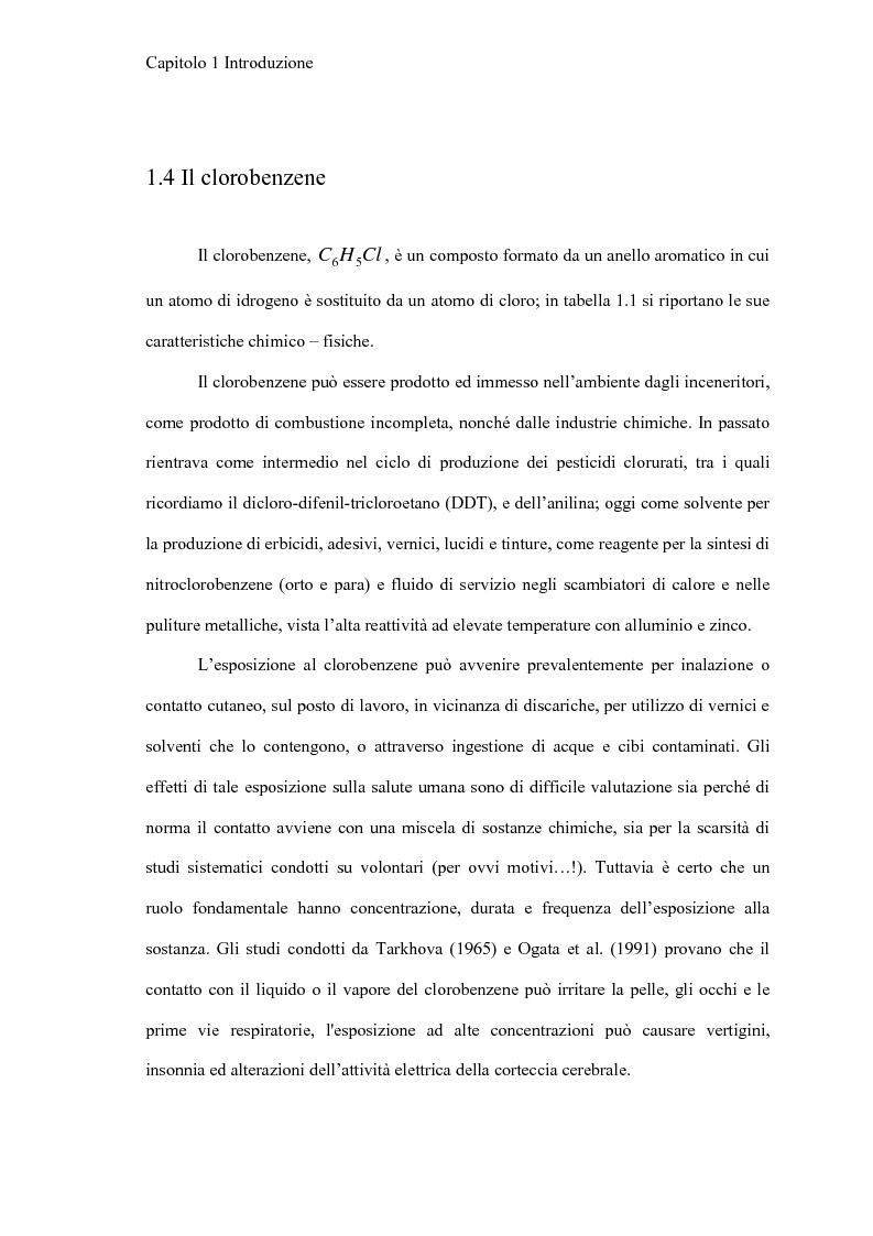 Anteprima della tesi: Simulazione del processo di idrodeclorazione catalitica del clorobenzene in acqua, Pagina 7