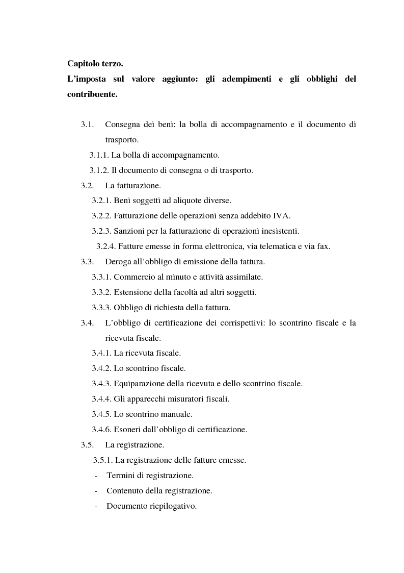 Indice della tesi: L'Iva negli enti locali: il caso del Comune di Ozieri, Pagina 4