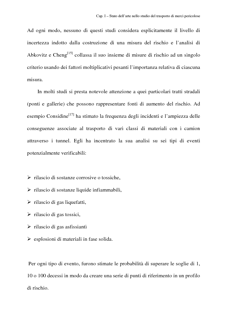 Anteprima della tesi: Modelli di routing e scheduling per il trasporto di merci pericolose, Pagina 11