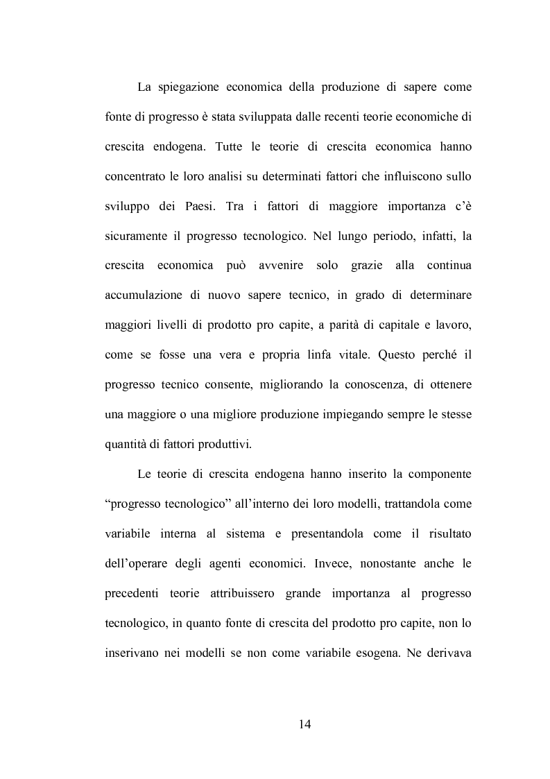 Anteprima della tesi: La produzione di conoscenza e i meccanismi istituzionali: le collaborazioni tra università e imprese, Pagina 10