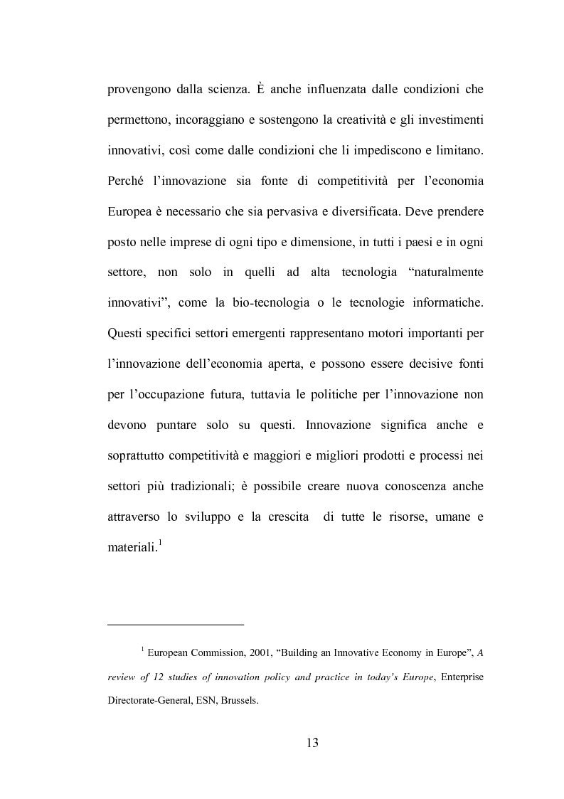 Anteprima della tesi: La produzione di conoscenza e i meccanismi istituzionali: le collaborazioni tra università e imprese, Pagina 9