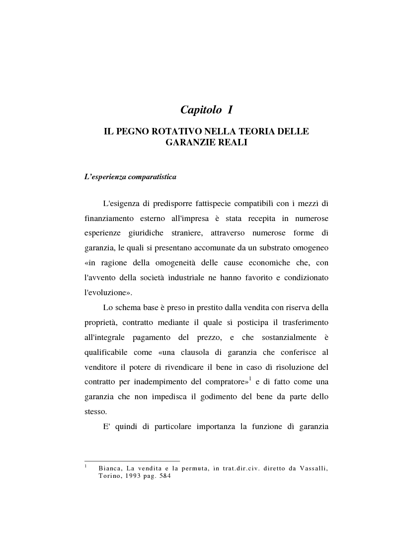Anteprima della tesi: Le garanzie atipiche e il pegno rotativo, Pagina 3