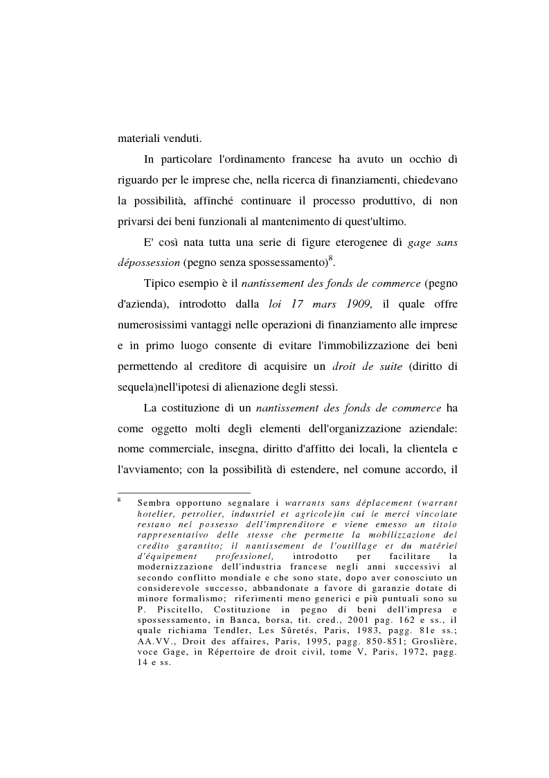Anteprima della tesi: Le garanzie atipiche e il pegno rotativo, Pagina 7