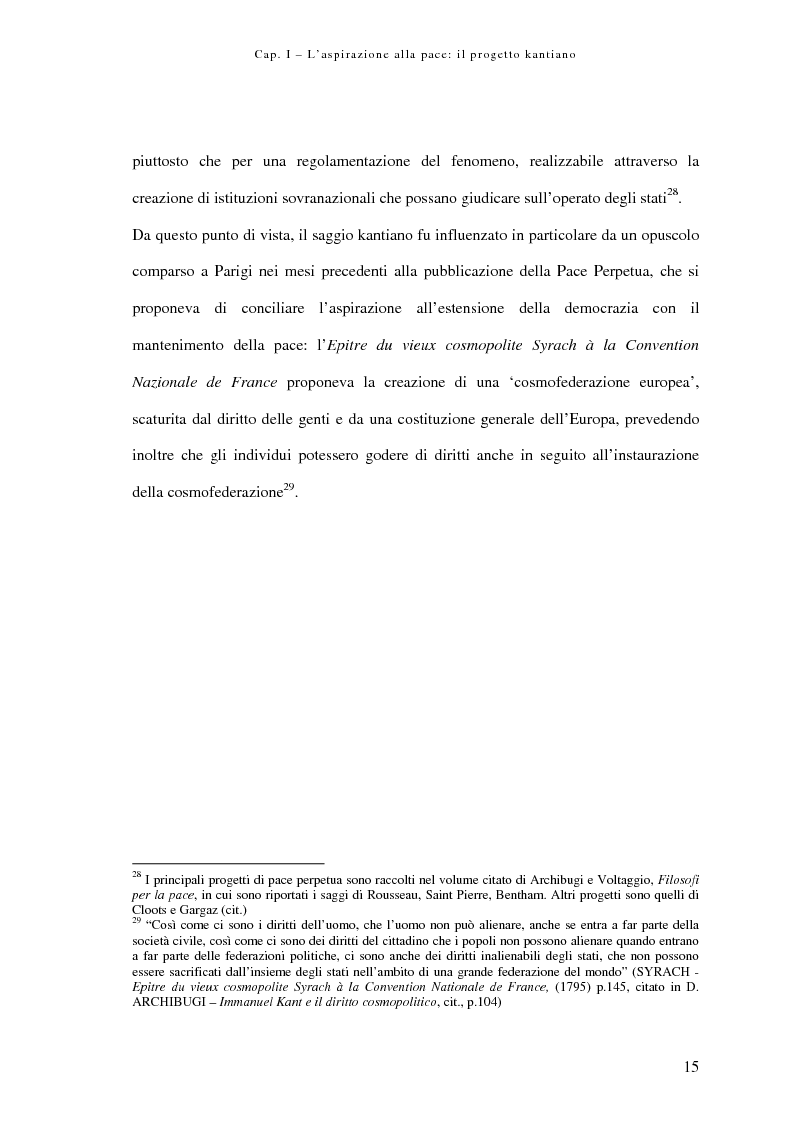 Anteprima della tesi: Alle origini della democrazia cosmopolitica: kant ed il problema della pace perpetua, Pagina 15