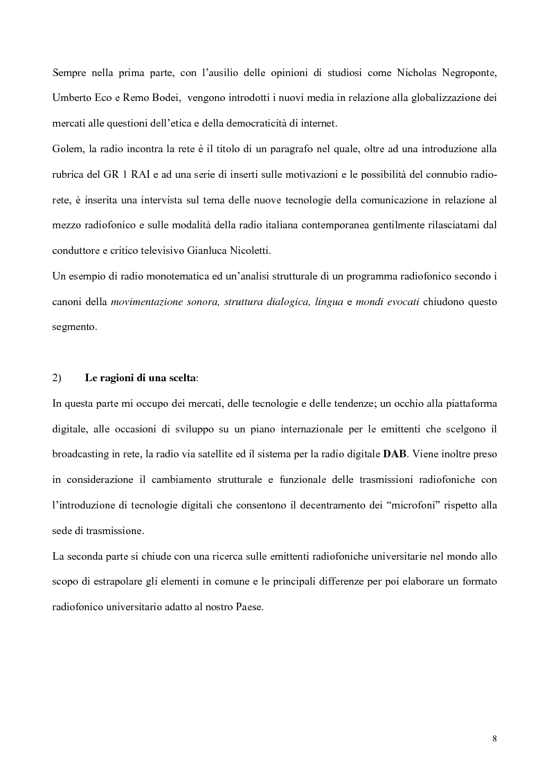 Anteprima della tesi: Radio Vs New Media (la radio e i nuovi media), Pagina 4
