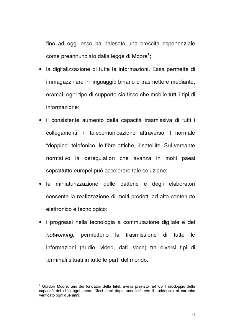 Anteprima della tesi: Il settore delle Tlc dal monopolio all'ipercompetizione. Il caso Wind, Pagina 8